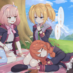 This is a pixiv picture whose title is なかよし部.