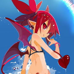 This is a pixiv picture whose title is 水着エトナ様.