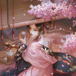 This is a pixiv picture whose title is 微醺.