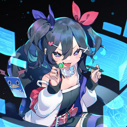 This is a pixiv picture whose title is クリエイター アサギちゃん.