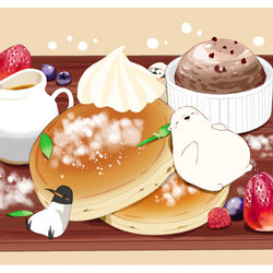 This is a pixiv picture whose title is おやつプレート.