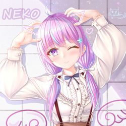 This is a pixiv picture whose title is nekoあくあ.