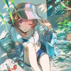 This is a pixiv picture whose title is プールサイドっこ.