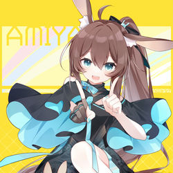 This is a pixiv picture whose title is Amiya.