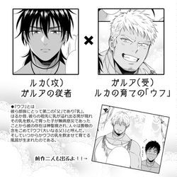 This is a pixiv picture whose title is 【宣伝】『熟れおじ×メスイキBL』アンソロジー掲載予定.