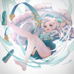 This is a pixiv picture whose title is 打中自己了.