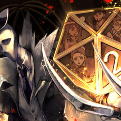 This is a pixiv picture whose title is 第五人格二周年記念絵.