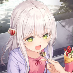 This is a pixiv picture whose title is お出かけ中のひと時.