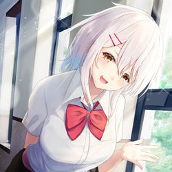 This is a pixiv picture whose title is 君も今日から夏服？.