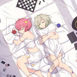 This is a pixiv picture whose title is 遊び疲れて.