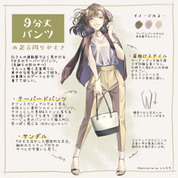 This is a pixiv picture whose title is 9分丈パンツの足首周りがすき.
