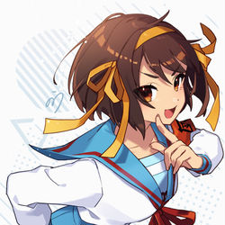 This is a pixiv picture whose title is ハルヒ.