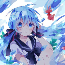This is a pixiv picture whose title is ボトルミク.