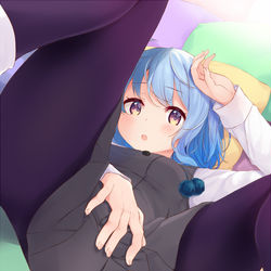This is a pixiv picture whose title is まくら大好き娘.
