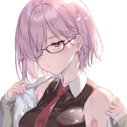 This is a pixiv picture whose title is 雨に降られちゃったマシュ.
