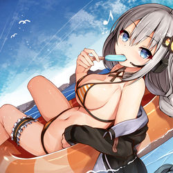 This is a pixiv picture whose title is うみあかり.