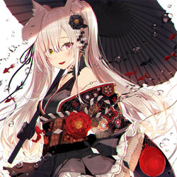 This is a pixiv picture whose title is 🦊.