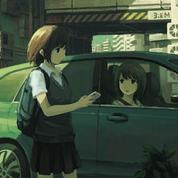 This is a pixiv picture whose title is sync.