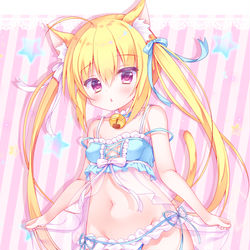 This is a pixiv picture whose title is ベビードールねこちゃん.
