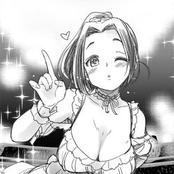 This is a pixiv picture whose title is 来年のデレ9thの時の海老原菜帆ちゃん.
