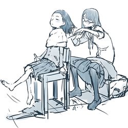 This is a pixiv picture whose title is ちょきちょきknas.