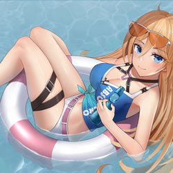 This is a pixiv picture whose title is summer vacation.