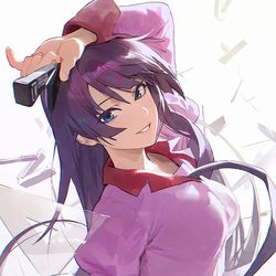 This is a pixiv picture whose title is 化物語.