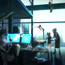 This is a pixiv picture whose title is 自習.