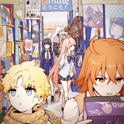 This is a pixiv picture whose title is アニメイト行きたい.