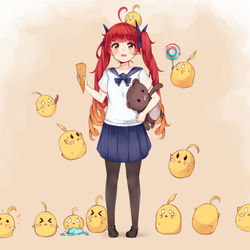 This is a pixiv picture whose title is ちびるるとまんじゅう.