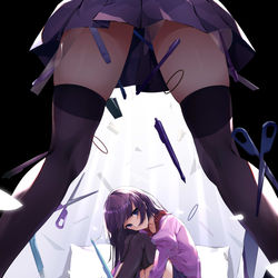 This is a pixiv picture whose title is 戦場ヶ原ひたぎ.