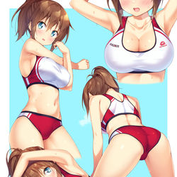 This is a pixiv picture whose title is いやらしい目で見てはいけない.