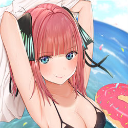 This is a pixiv picture whose title is 水着な中野二乃.