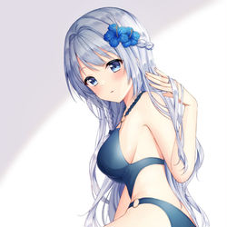 This is a pixiv picture whose title is 水着みたまさん.