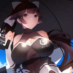 This is a pixiv picture whose title is レースクイーン高雄.