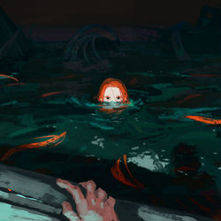 This is a pixiv picture whose title is 遭遇.