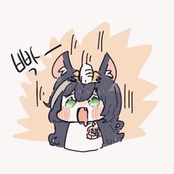 This is a pixiv picture whose title is 빡-!.