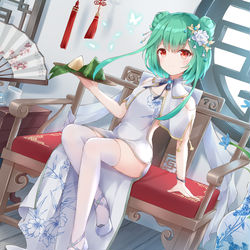 This is a pixiv picture whose title is 端午チャイナドレス.