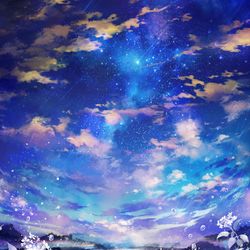 This is a pixiv picture whose title is 星咲き.