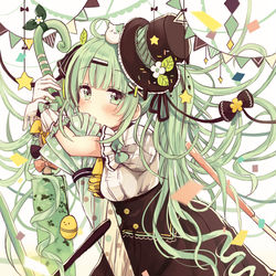 This is a pixiv picture whose title is チョコミントちゃん.