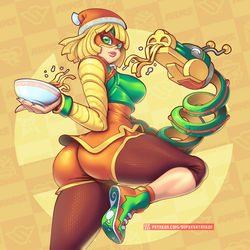 This is a pixiv picture whose title is Min Min, Smash X ARMS.