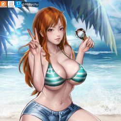 This is a pixiv picture whose title is Nami.
