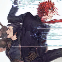 This is a pixiv picture whose title is happy hunting.