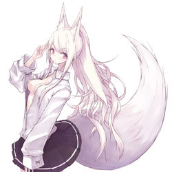 This is a pixiv picture whose title is 狐姉❸.