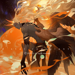 This is a pixiv picture whose title is 红巨星.