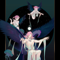 This is a pixiv picture whose title is 北极星.