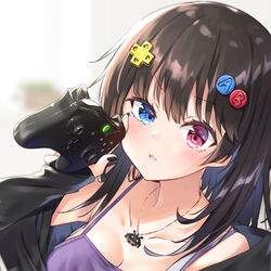This is a pixiv picture whose title is 「むぅー・・・もう１回！！」.
