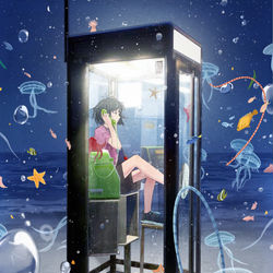 This is a pixiv picture whose title is ひまなんですが.