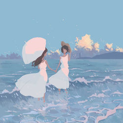 This is a pixiv picture whose title is いつかまた、.