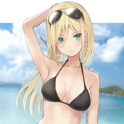 This is a pixiv picture whose title is 👙🕶✨.